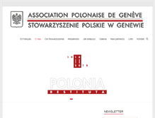 Tablet Screenshot of polonia-genewa.ch